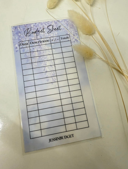 Budget Sheet Glicine