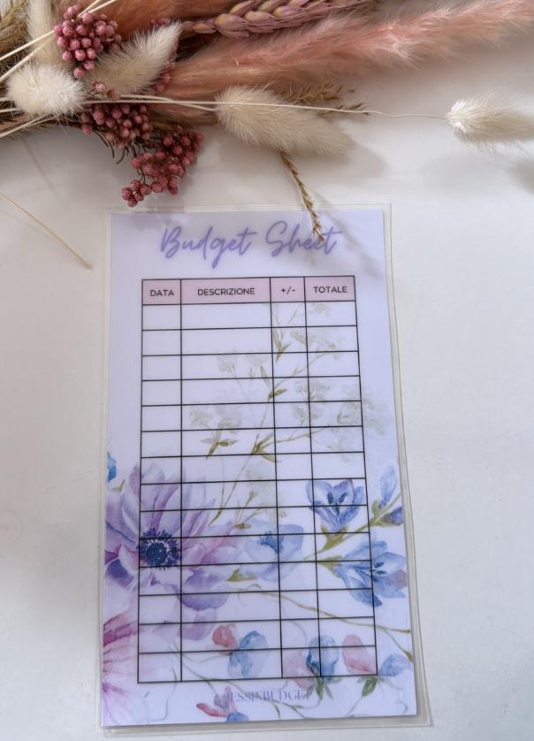 Budget Sheet BOUQUET