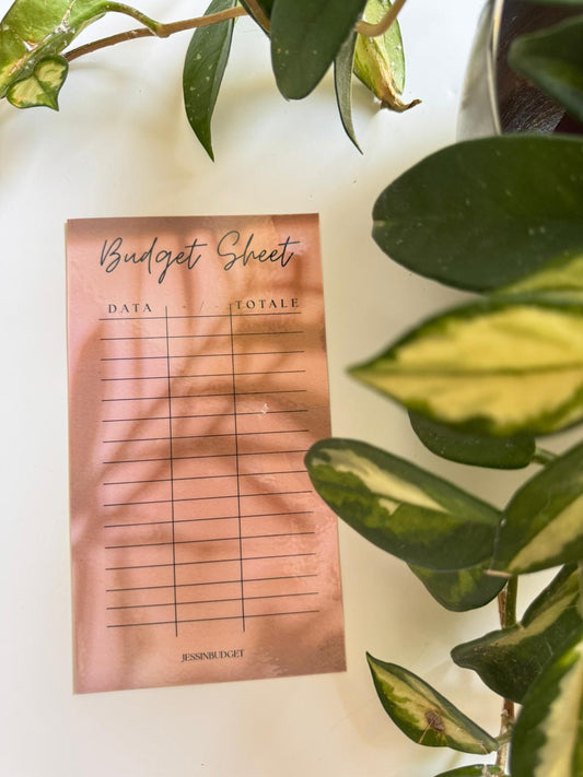 Budget Sheet CACAO