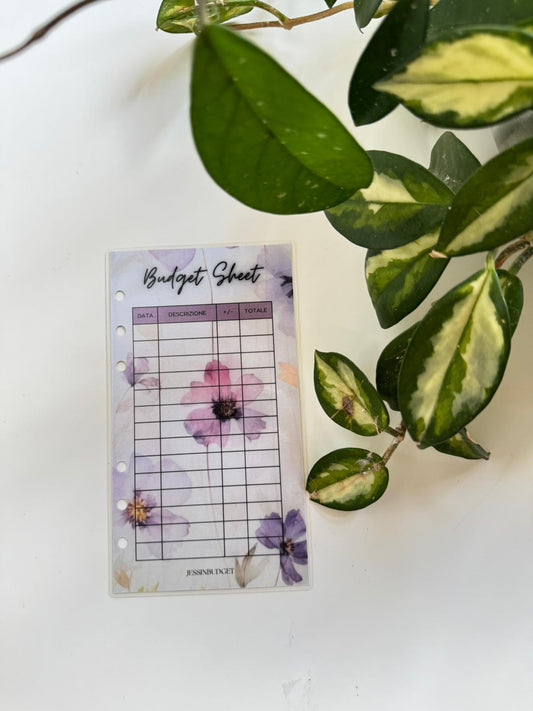Budget Sheet VIOLET