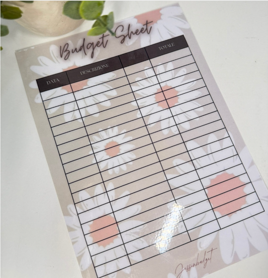 Budget Sheet DAISY