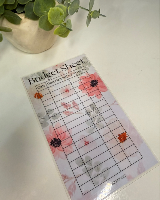 Budget Sheet THE SEASONS