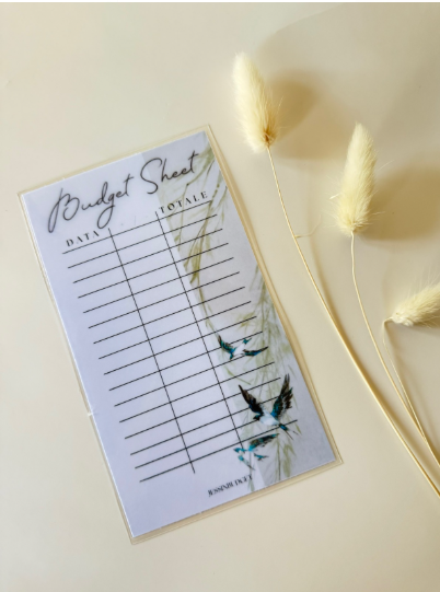 Budget Sheet VICTORIA