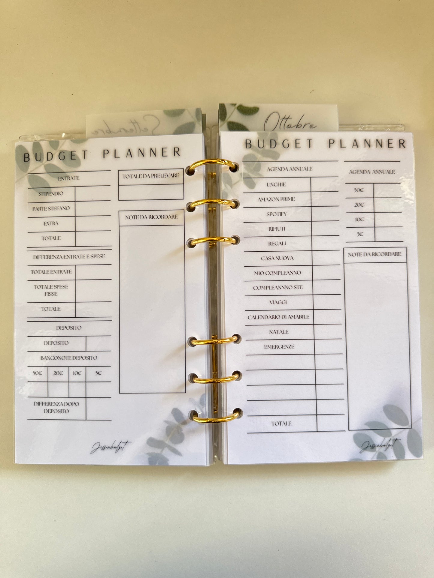 Budget Planner Semestrale 2026