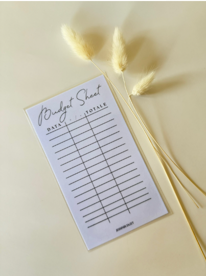 Budget Sheet JOLIE