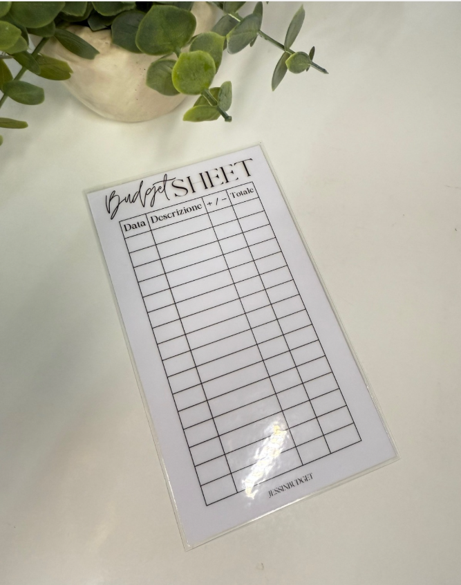 Budget Sheet MILLIONAIRE